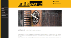 Desktop Screenshot of antik-acente.de